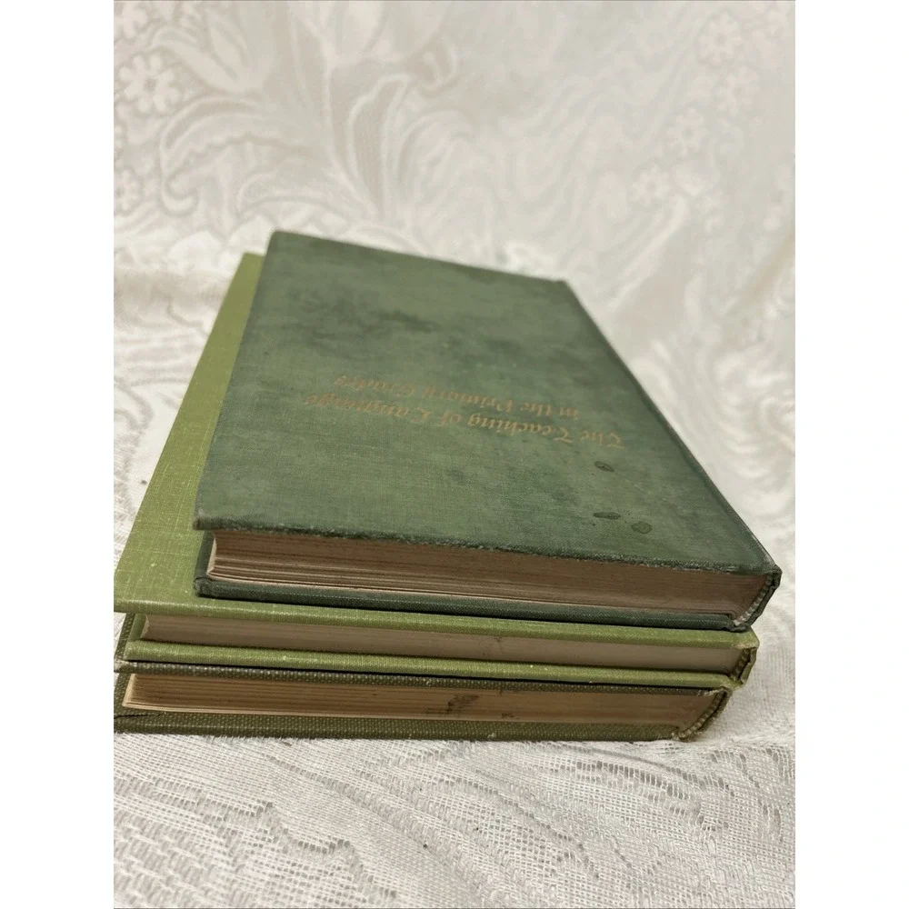 ANTIQUE BOOK Lot Of 3 Worn‎ Display Staging Decor Shelf Decorations, Educational